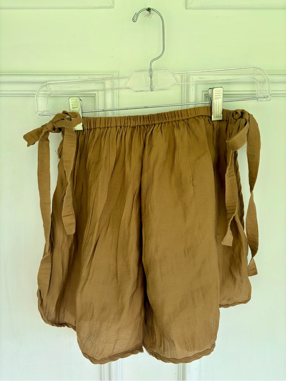 Cupshe Caramel Tie-Waist High Waist Women's Shorts
